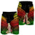 Hawaii Polynesian Hula Girl Wearing Plumeria Men's Shorts Reggae - AH - Polynesian Pride