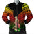 Hawaii Polynesian Hula Girl Wearing Plumeria Bomber Jacket Reggae - AH Black Unisex - Polynesian Pride