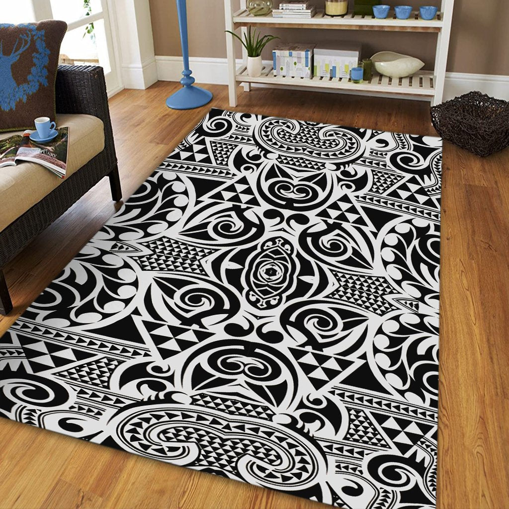 Hawaii Polynesian Kakau Turtle Area Rug - AH - Polynesian Pride