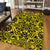 Hawaii Polynesian Kakau Turtle Yellow Area Rug - AH - Polynesian Pride