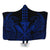 Hawaii Polynesian Kanaka Kakau Hooded Blanket - Alan Style Blue - AH Hooded Blanket White - Polynesian Pride
