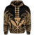 Hawaiian Polynesian Kanaka Kakau Hoodie Alan Style Gold - Polynesian Pride