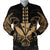 Hawaii Polynesian Kanaka Kakau Bomber Jacket - Alan Style Gold - AH Black Unisex - Polynesian Pride