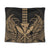 Hawaii Polynesian Kanaka Kakau Tapestry - Alan Style Gold - AH Wall Tapestry Black - Polynesian Pride