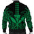 Hawaii Polynesian Kanaka Kakau Bomber Jacket - Alan Style Green - AH - Polynesian Pride