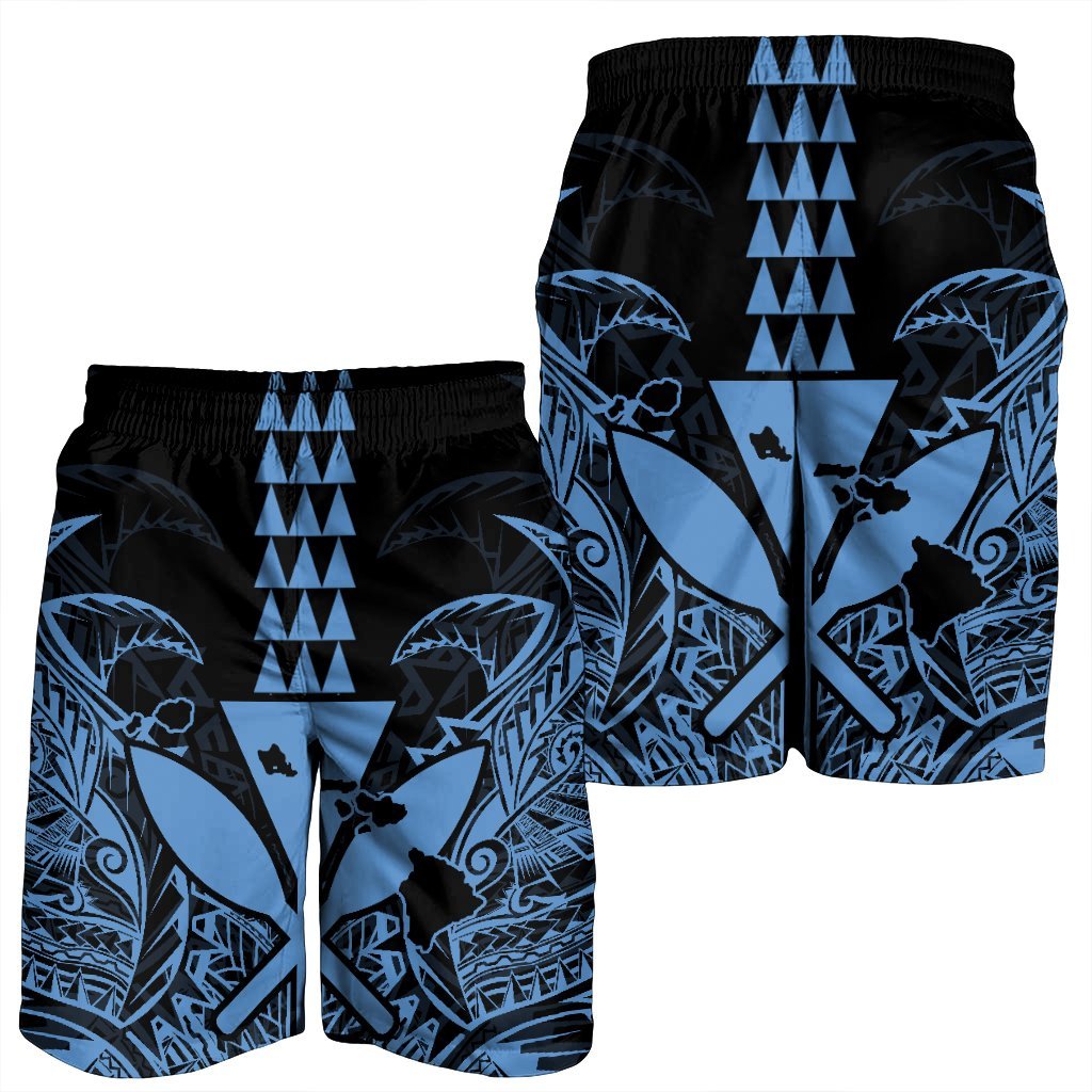 Hawaii Polynesian Kanaka Kakau Men's Shorts - Alan Style Pastel - AH - Polynesian Pride