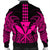 Hawaii Polynesian Kanaka Kakau Bomber Jacket - Alan Style Pink - AH - Polynesian Pride