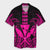 Hawaii Polynesian Kanaka Kakau Hawaiian Shirt - Alan Style Pink - AH Unisex Black - Polynesian Pride