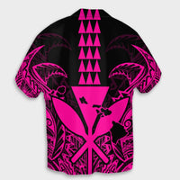 Hawaii Polynesian Kanaka Kakau Hawaiian Shirt - Alan Style Pink - AH - Polynesian Pride