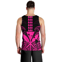 Hawaii Polynesian Kanaka Kakau Tank Top - Alan Style Pink - AH - Polynesian Pride