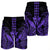 Hawaii Polynesian Kanaka Kakau Men's Shorts - Alan Style Purple - AH - Polynesian Pride