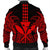 Hawaii Polynesian Kanaka Kakau Bomber Jacket - Alan Style Red - AH - Polynesian Pride