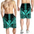 Hawaii Polynesian Kanaka Kakau Men's Shorts - Alan Style Turquoise - AH - Polynesian Pride