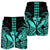 Hawaii Polynesian Kanaka Kakau Men's Shorts - Alan Style Turquoise - AH - Polynesian Pride