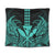 Hawaii Polynesian Kanaka Kakau Tapestry - Alan Style Turquoise - AH Wall Tapestry Black - Polynesian Pride