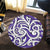 Hawaii Polynesian Maori Ethnic Ornament Violet Round Carpet - AH - Polynesian Pride