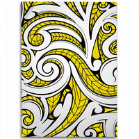 Hawaii Polynesian Maori Ethnic Ornament Yellow Area Rug - AH Luxurious - Polynesian Pride