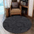 Hawaii Polynesian Maori Lauhala Gray Round Carpet - AH - Polynesian Pride