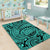 Hawaii Polynesian Maori Lauhala Turquoise Area Rug - AH - Polynesian Pride