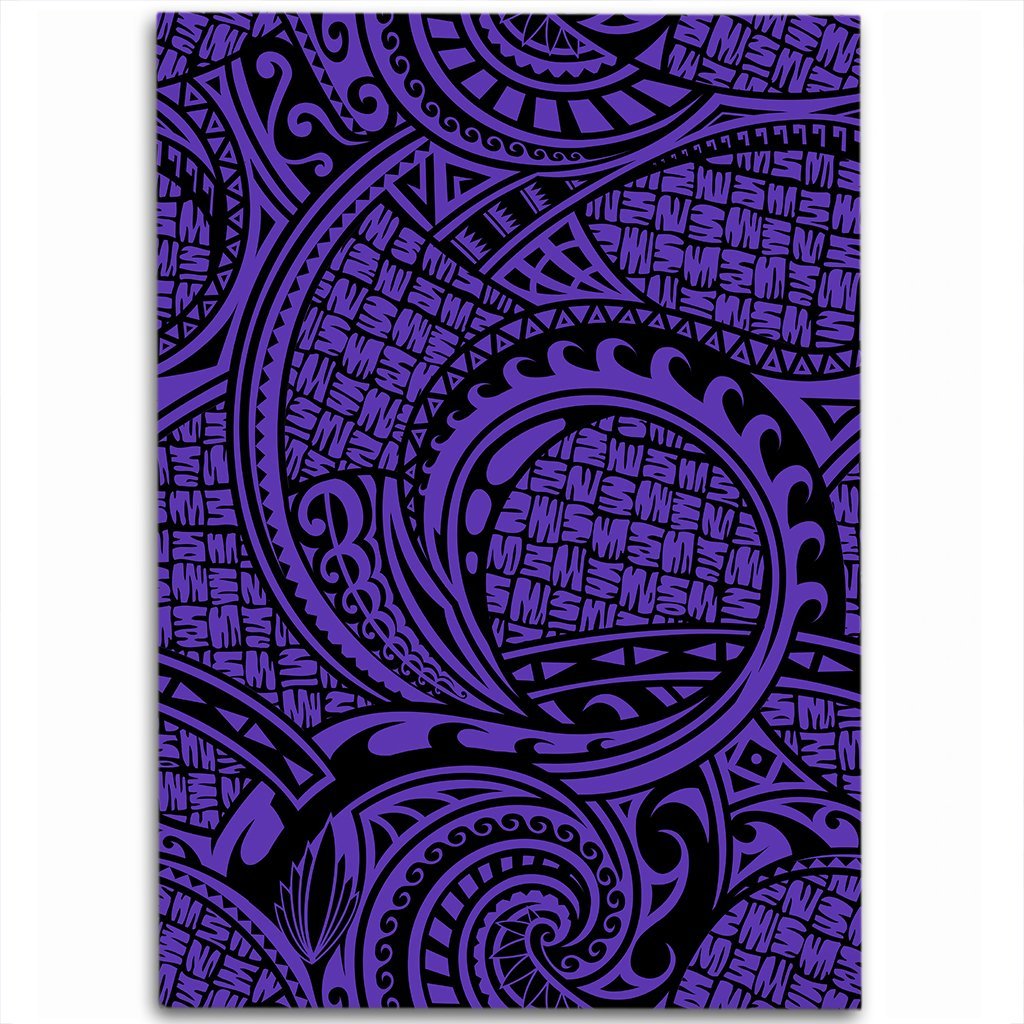 Hawaii Polynesian Maori Lauhala Violet Area Rug - AH Luxurious - Polynesian Pride