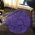 Hawaii Polynesian Maori Lauhala Violet Round Carpet - AH - Polynesian Pride