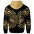 Hawaii Zip up Hoodie Polynesian Pattern Style Gold - Polynesian Pride