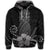 Hawaiian Polynesian Pineapple Hibiscus Hoodie Gray - Polynesian Pride