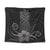 Hawaii Polynesian Pineapple Hibiscus Tapestry - Gray - AH Wall Tapestry Black - Polynesian Pride