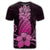 Hawaii Polynesian Pineapple Hibiscus T Shirt Pink - Polynesian Pride