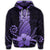 Hawaiian Polynesian Pineapple Hibiscus Hoodie Purple - Polynesian Pride