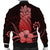 Hawaii Polynesian Pineapple Hibiscus Bomber Jacket - Red - AH - Polynesian Pride