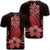 Hawaii Polynesian Pineapple Hibiscus T Shirt Red Unisex Black - Polynesian Pride