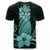 Hawaii Polynesian Pineapple Hibiscus T Shirt Turquoise - Polynesian Pride