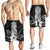 Hawaii Polynesian Pineapple Hibiscus Men's Shorts - White - AH - Polynesian Pride