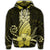 Hawaiian Polynesian Pineapple Hibiscus Hoodie Yellow - Polynesian Pride