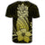 Hawaii Polynesian Pineapple Hibiscus T Shirt Yellow - Polynesian Pride