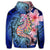 Hawaiian Polynesian Pink Hibiscus Seahorse Hoodie - Polynesian Pride