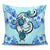 Hawaii Polynesian Plumeria Hibiscus Turtle Pillow Covers - AH - Jack Style - Blue Pillow Covers Black - Polynesian Pride