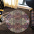 Hawaii Polynesian Symmetry Brown Round Carpet - AH - Polynesian Pride