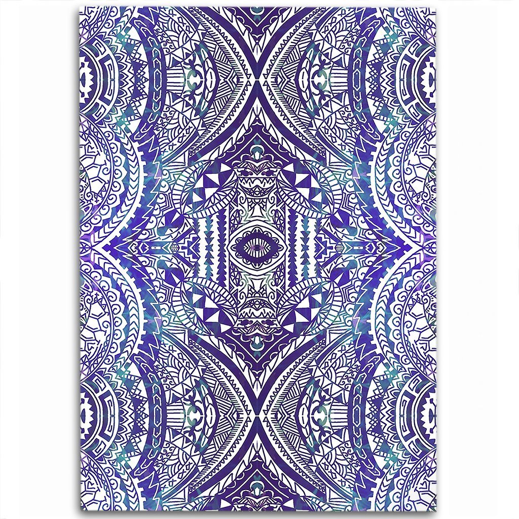 Hawaii Polynesian Symmetry Gardient Violet Area Rug - AH Luxurious - Polynesian Pride