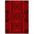 Hawaii Polynesian Symmetry Red Area Rug - AH Luxurious - Polynesian Pride