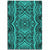 Hawaii Polynesian Symmetry Turquoise Area Rug - AH Luxurious - Polynesian Pride