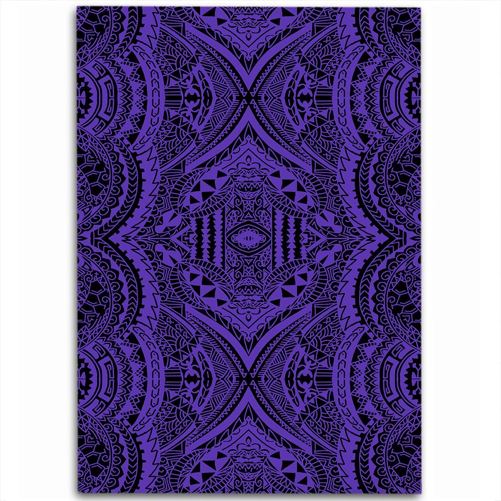 Hawaii Polynesian Symmetry Violet Area Rug - AH Luxurious - Polynesian Pride