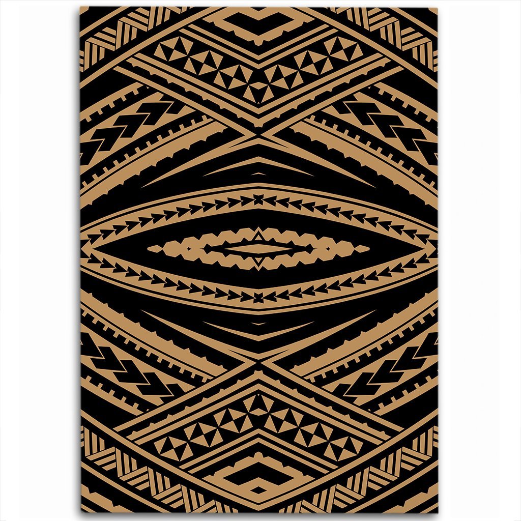 Hawaii Polynesian Tatau Gold Area Rug - AH Luxurious - Polynesian Pride