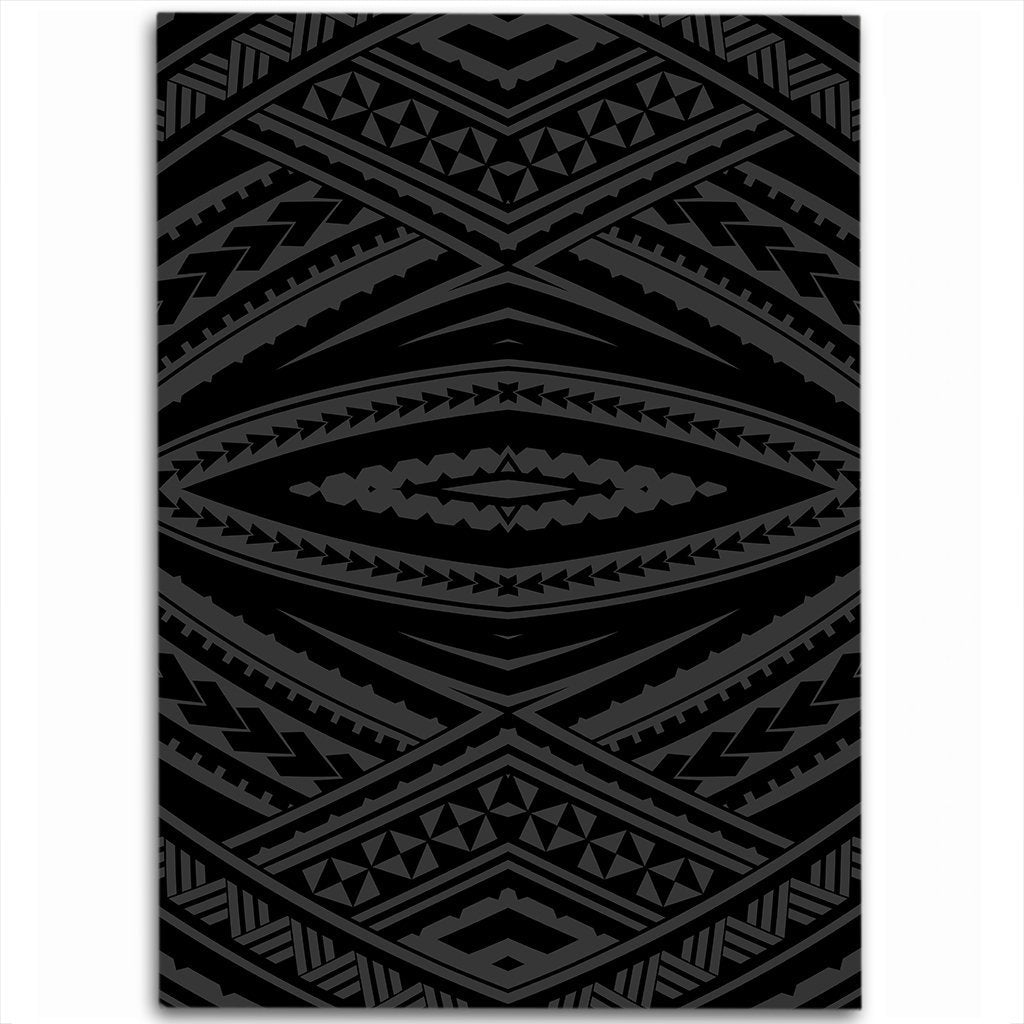 Hawaii Polynesian Tatau Gray Area Rug - AH Luxurious - Polynesian Pride