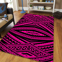 Hawaii Polynesian Tatau Pink Area Rug - AH - Polynesian Pride