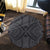 Hawaii Polynesian Tradition Gray Round Carpet - AH - Polynesian Pride