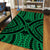 Hawaii Polynesian Tradition Green Area Rug - AH - Polynesian Pride