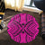 Hawaii Polynesian Tradition Pink Round Carpet - AH - Polynesian Pride