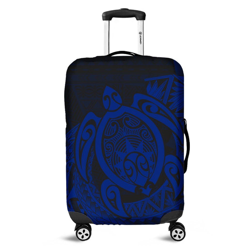 Hawaii Polynesian Turtle Luggage Covers - Blue - AH Black - Polynesian Pride